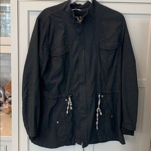 Navy blue lightweight denim spring Jacket